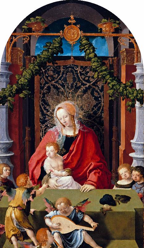 Lucas van Leyden Madonna and Child or Virgin and Child with Angels oil painting image